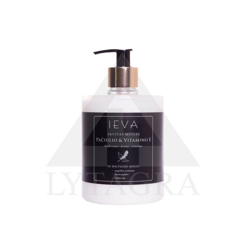 SKYSTAS MUILAS IEVA PAČIULIO IR VITAMINO E 500ML