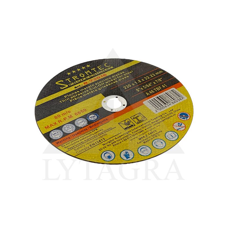 Metalo pjovimo diskas Stromtec D-23018 230x1.8x22.23