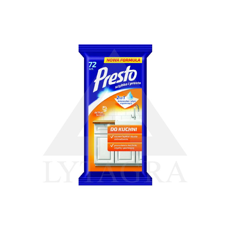 SERVETĖLĖS PRESTO CLEAN,VIRTUVEI 72 VNT