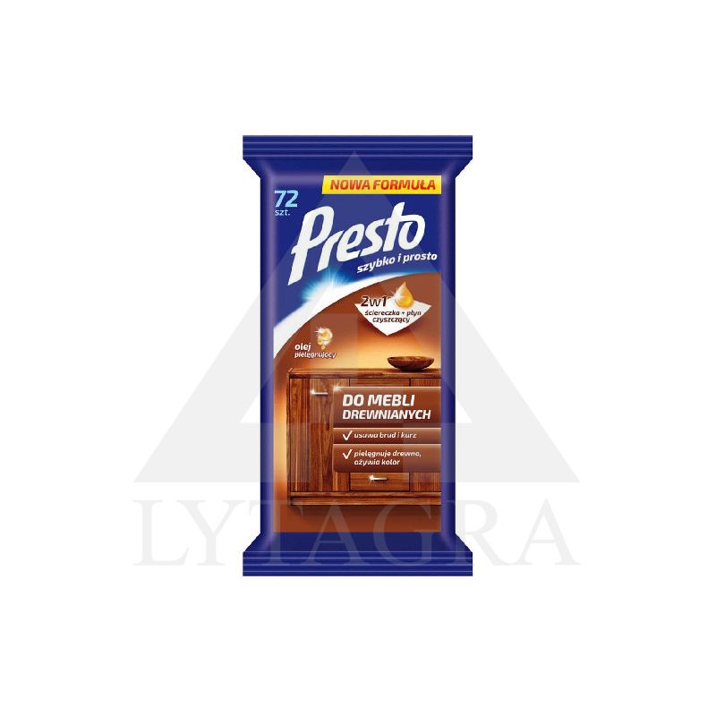 SERVETĖLĖS MEDINIAMS BALDAMS PRESTO CLEAN 72VNT