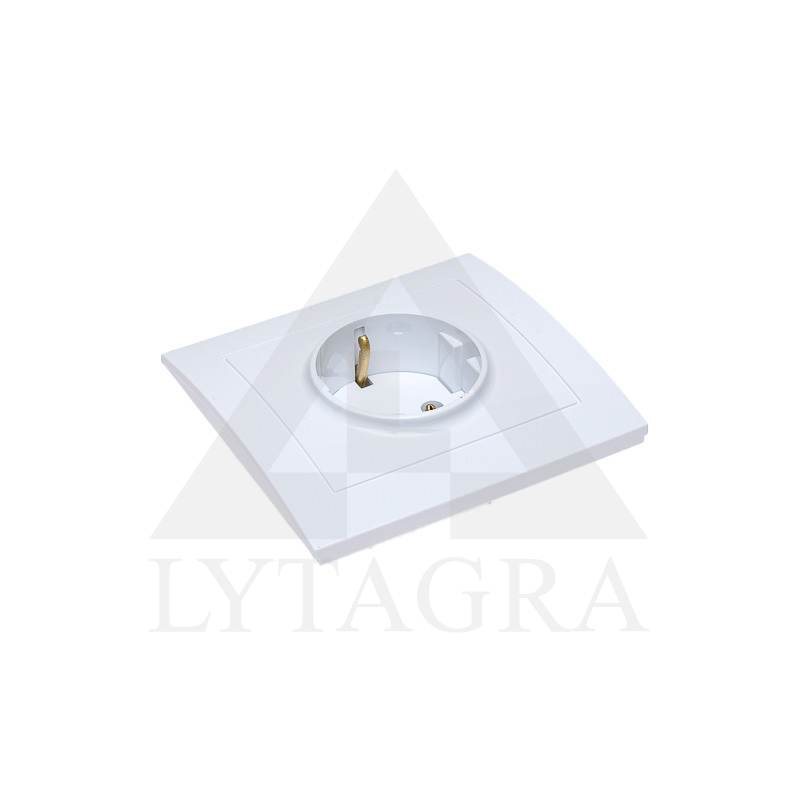 KIŠTUKINIS LIZDAS POTINKINIS VIENVIETIS SU ĮŽEMINIMU  GP-1WS/00 BALTOS SPALVOS