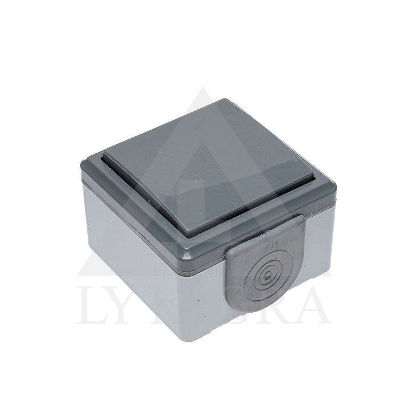 JUNGIKLIS VIRŠTINKINIS VIENO KLAVIŠO A110-2131(03) IP55 PILKOS SPALVOS