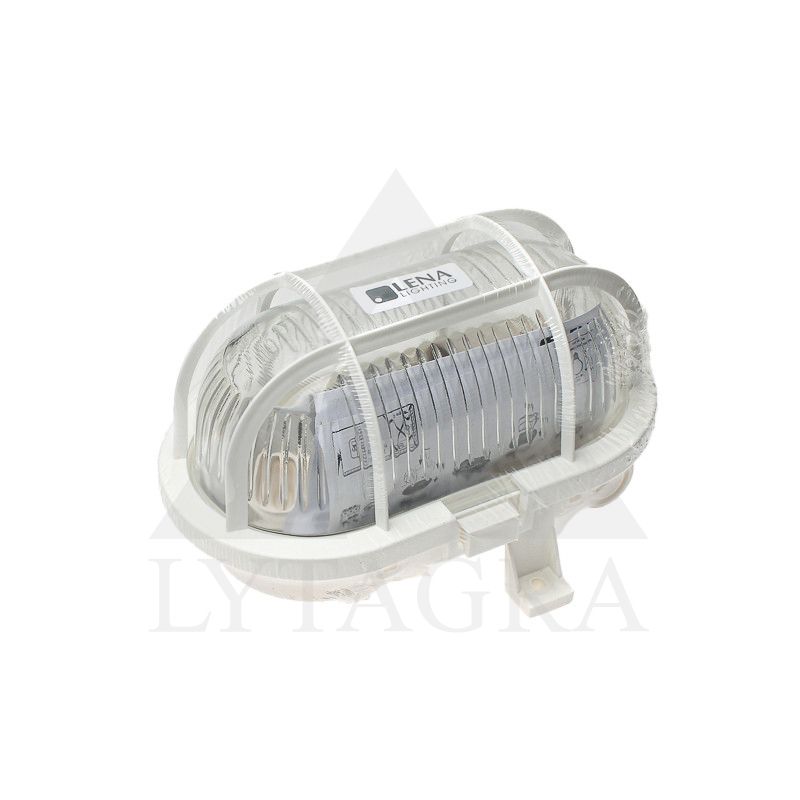 ŠVIESTUVAS OVAL 60W BALTAS