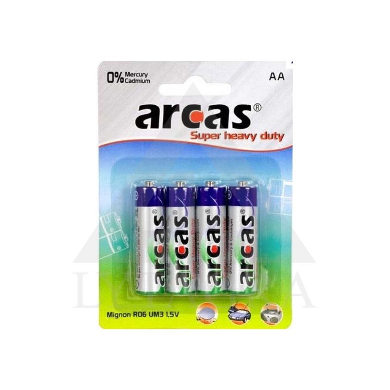 Elementai „ARCAS" AA LR06, 4 vnt.
