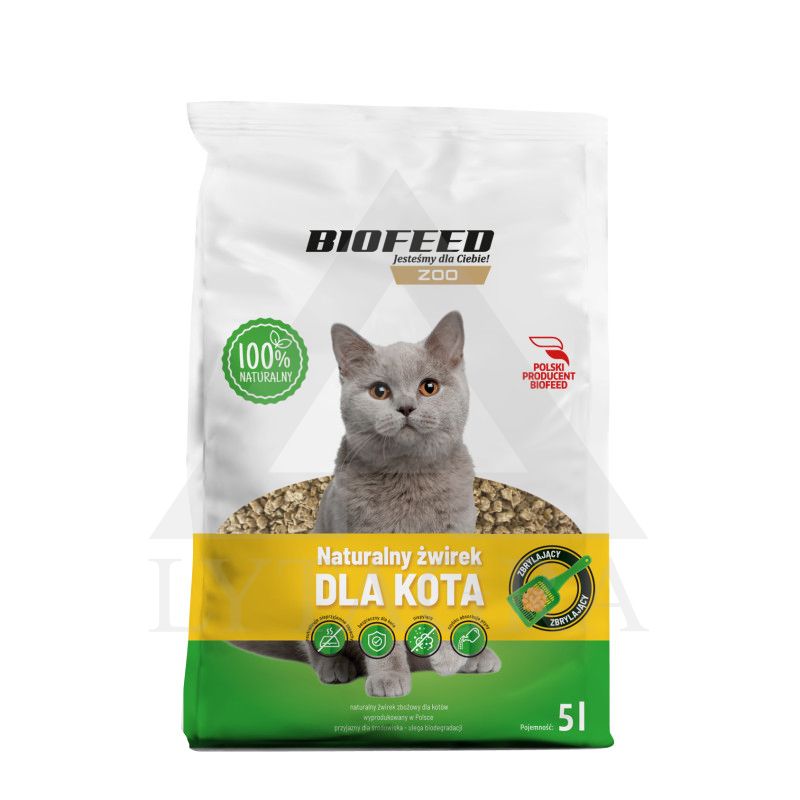 Biofeed natūralus kraikas katėms 5 L