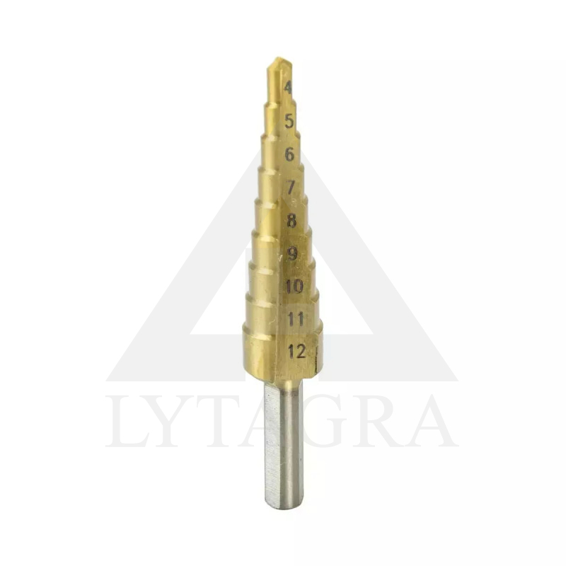 PAKOPINIS GRĄŽTAS 4-12MM HSS TIN Dedra WMST0412