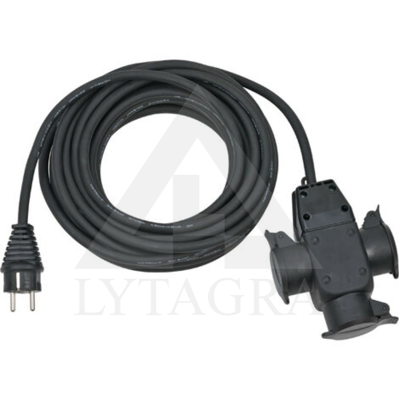 EL.ILGINTUVAS 10M 16A 3X2.5MM GUMINIS LAIDAS