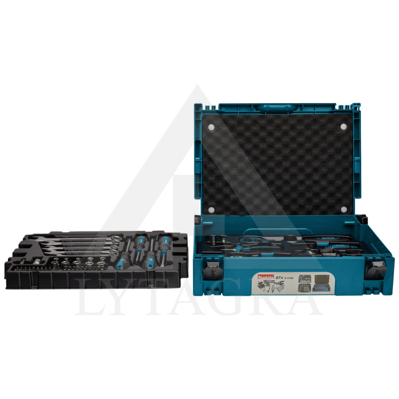 Rankinių įrankių rinkinys Makita E-11542 | LYTAGRA