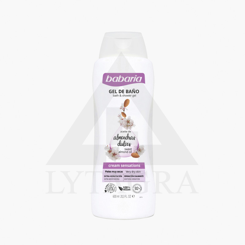 BABARIA DUŠO GELIS SU MIGDOLAIS 600ML