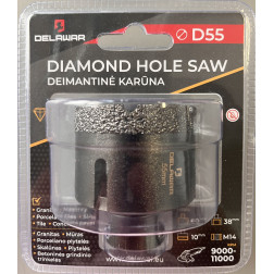 Karūna deimantinė DELAWAR M14 D55mm