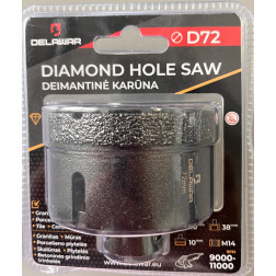 Karūna deimantinė DELAWAR M14 D72mm