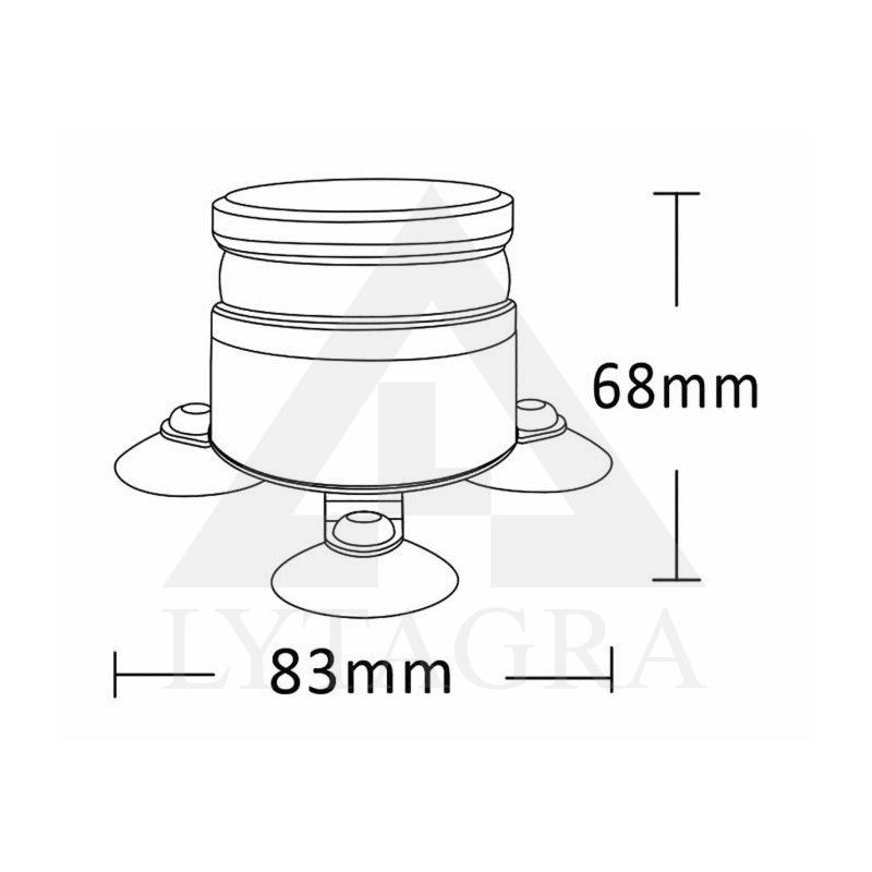 68110 Led švyturėlis su siurbtukais