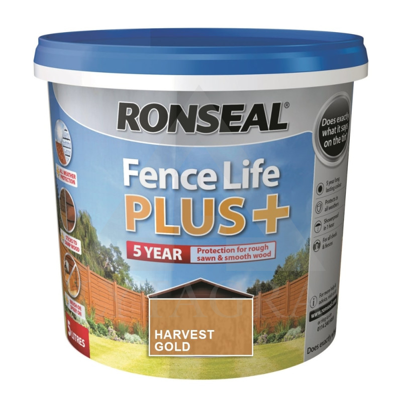 IMPREGNAN.MED.RONSEAL FENCE LIFE PLUS 9L HARVEST