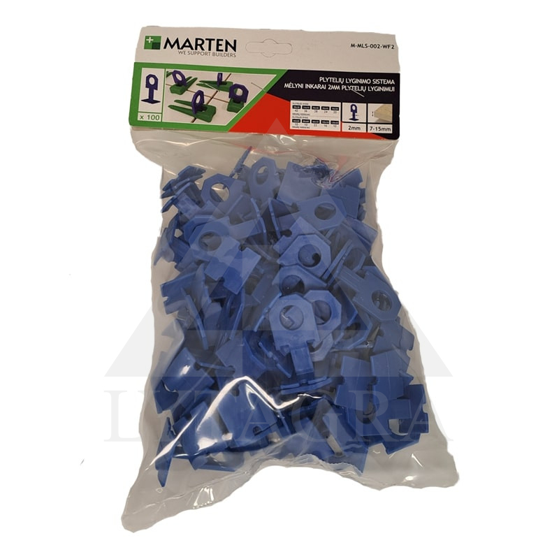 MARTEN PLYTELIŲ INKARAS 2 MM MĖLYNAS 100 VNT