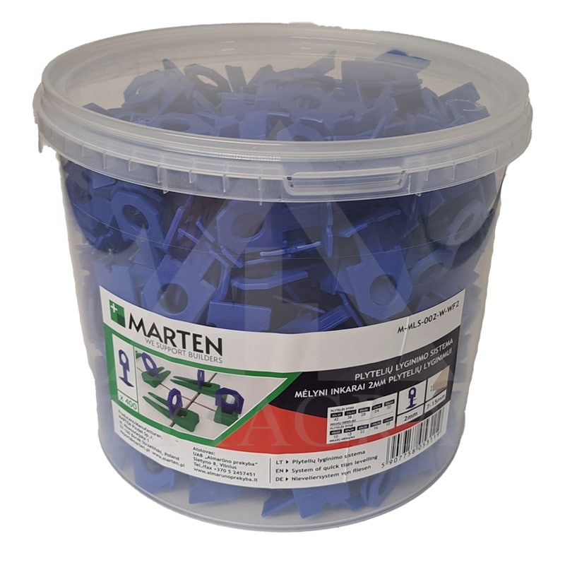 MARTEN PLYTELIŲ INKARAS 2 MM MĖLYNAS 400 VNT