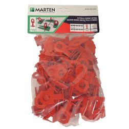 MARTEN PLYTELIŲ INKARAS 3MM RAUDONAS 100 VNT
