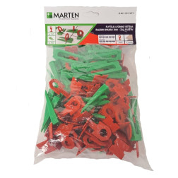 MARTEN PLYTELIŲ INKARAS 3MM RAUDONAS 50 VNT+PLEIŠ