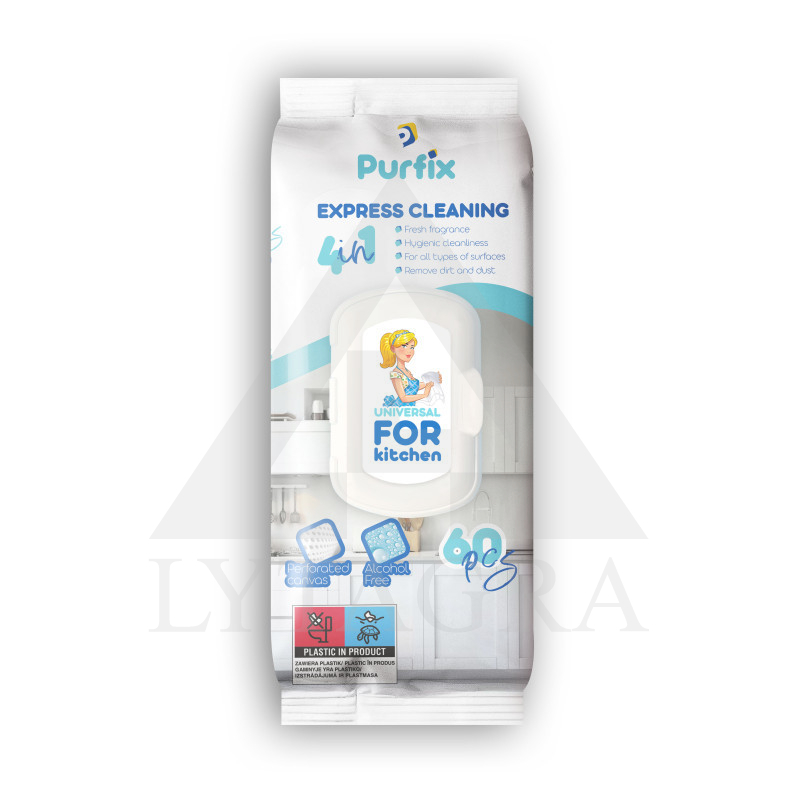 DRĖGN. SERVET. VIRTUVĖS PAVIRŠ. PURFIX 60 VNT