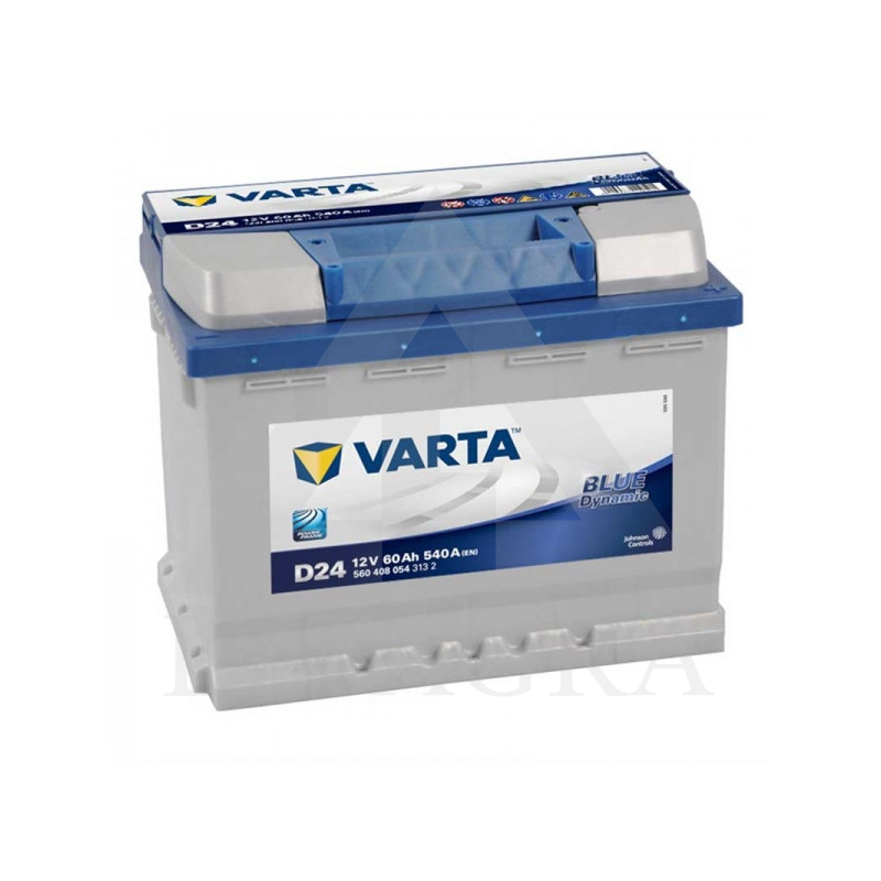 BD D24 AKUMULIATORIUS 60AH 540A EN 12V VARTA