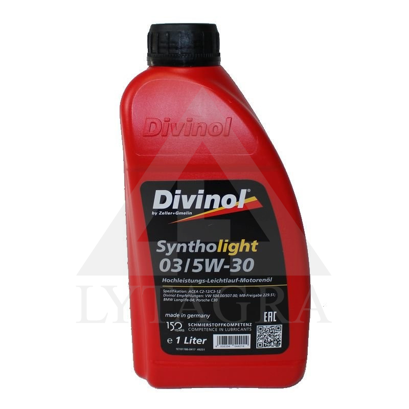 Syntholight DIVINOL 03 5W-30 1 l, ACEA A3/B4/C3 VW 504.00/507.00