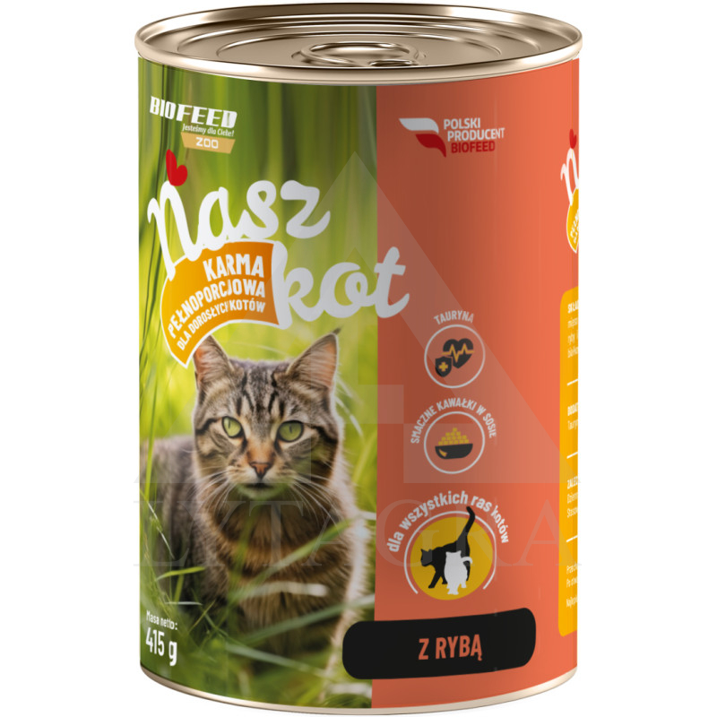 Konservai katėms su žuvimi 415 g BFV-0358/ERB-0694