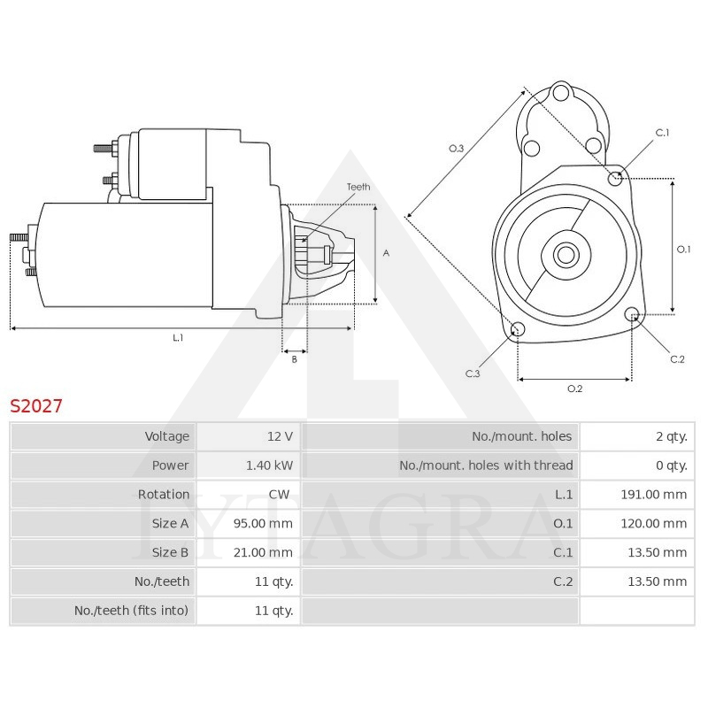 YANMAR STARTERIS 121370-77010