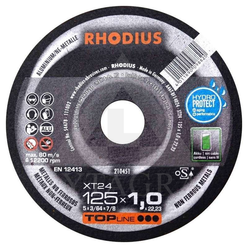 250-205911 PJOVIMO DISKAS ALIUMINIUI 125X1.5X22