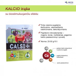 CALSI+ kalcio trąša su mikroelementais B, Mg, Mo, 25 g