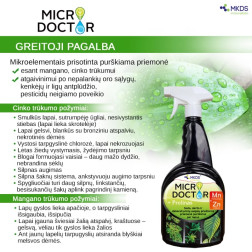 Microdoctor Mn/Zn, purškiama augalų priežiūros priemonė su manganu ir cinku 1 L