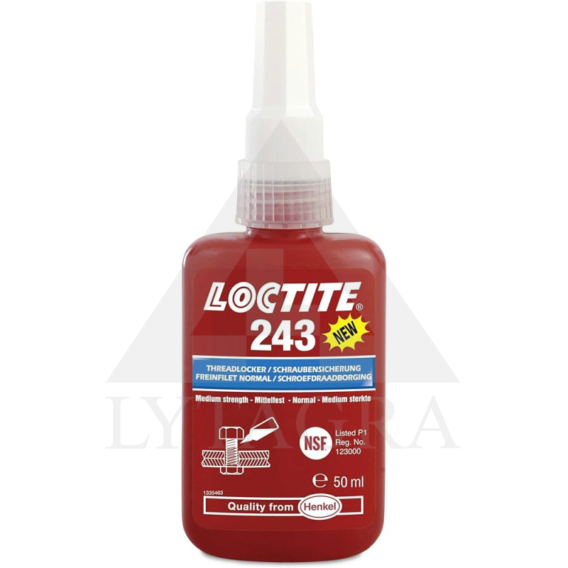 SRIEGIŲ FIKSACIJA VIDUTINIO STIPRUMO LOCTITE 243 5