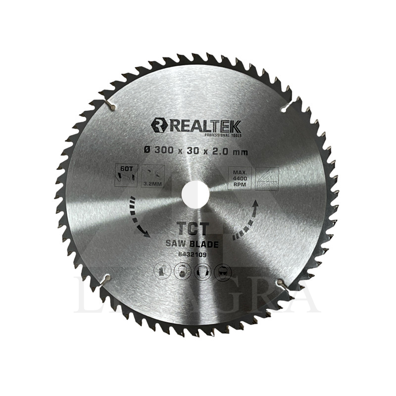Pjovimo diskas medienai Realtek 8432109 300x30x60T