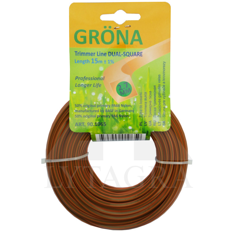 Trimerio valas 2,7x15 kvadrato forma  GRONA 90.1065