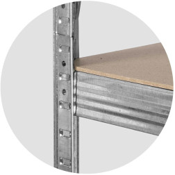 Sandėliavimo lentyna 470200 (4 lentynų) 150/600kg 180x90x40cm