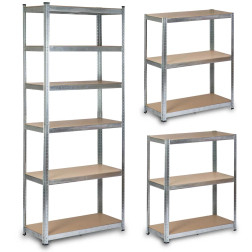 Sandėliavimo lentyna 4814 (6 lentynų) 150/900kg 222x90x40cm