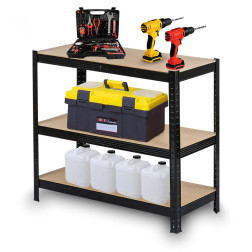 Pastiprinta sandėliavimo lentyna 4811 (5 lentynų) 150/750kg 150x75x30cm