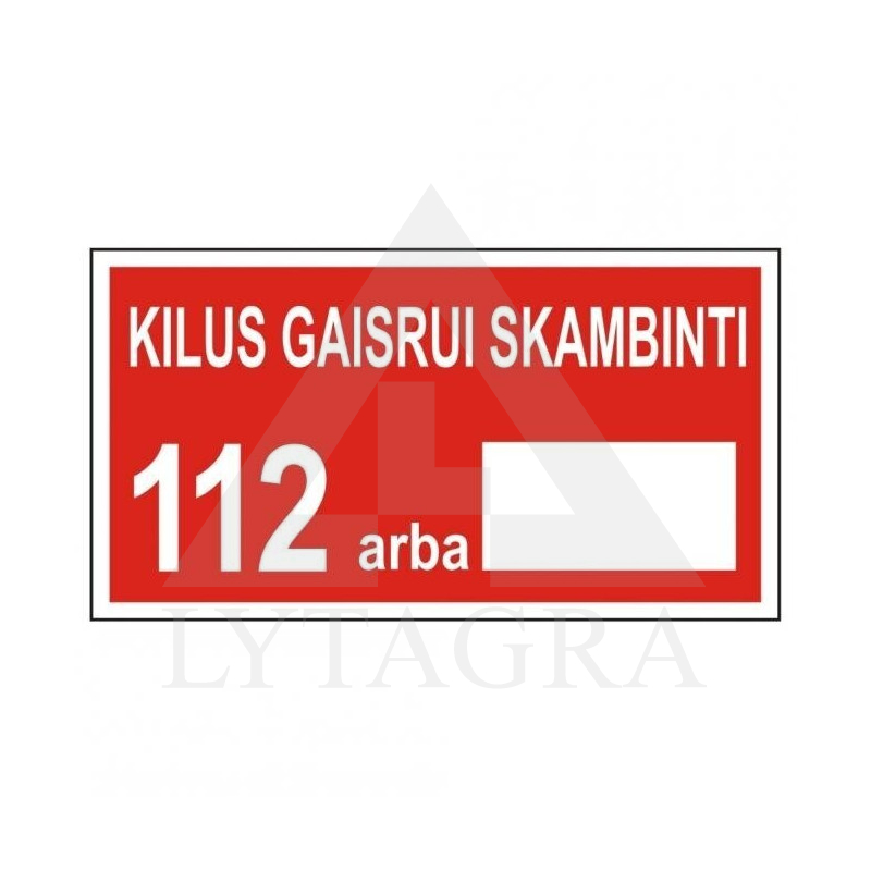 PP101-0027 LIPDUKAS "KILUS GAISRUI SKAMBINTI"