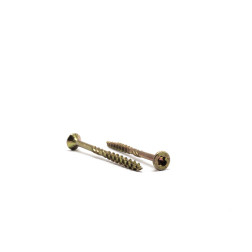 GLTX medvaržčiai su T-17 įpjova, geltonai cinkuoti, TORX15, 3.5x35/20 (50 vnt.)