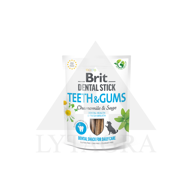 Brit Dental skanėstai šunims Teeth&Gums Chamomile&Sage 7 vnt, 251 g