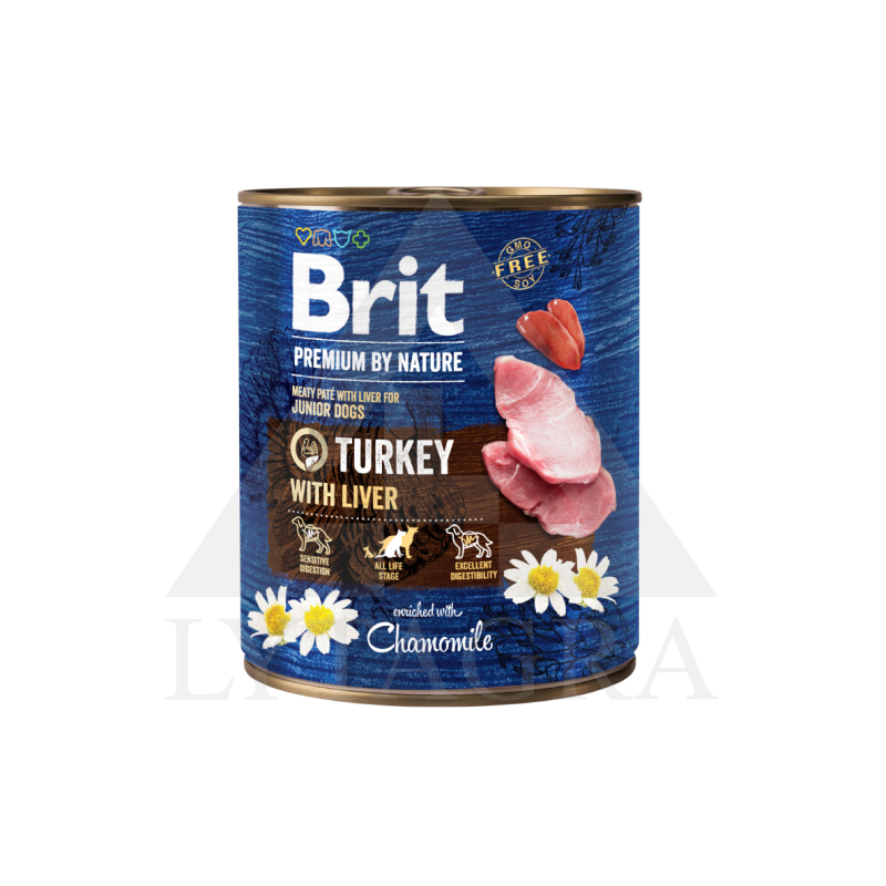 Konservai šunims Brit By Nature su kalakutiena 400 g