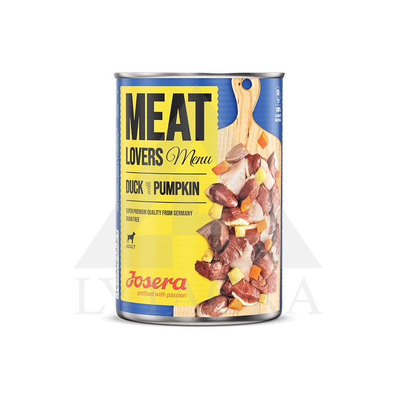 JOSERA SUPER PREMIUM Meat Lovers konservai šunims su antiena ir moliūgais 800 g JOS0525
