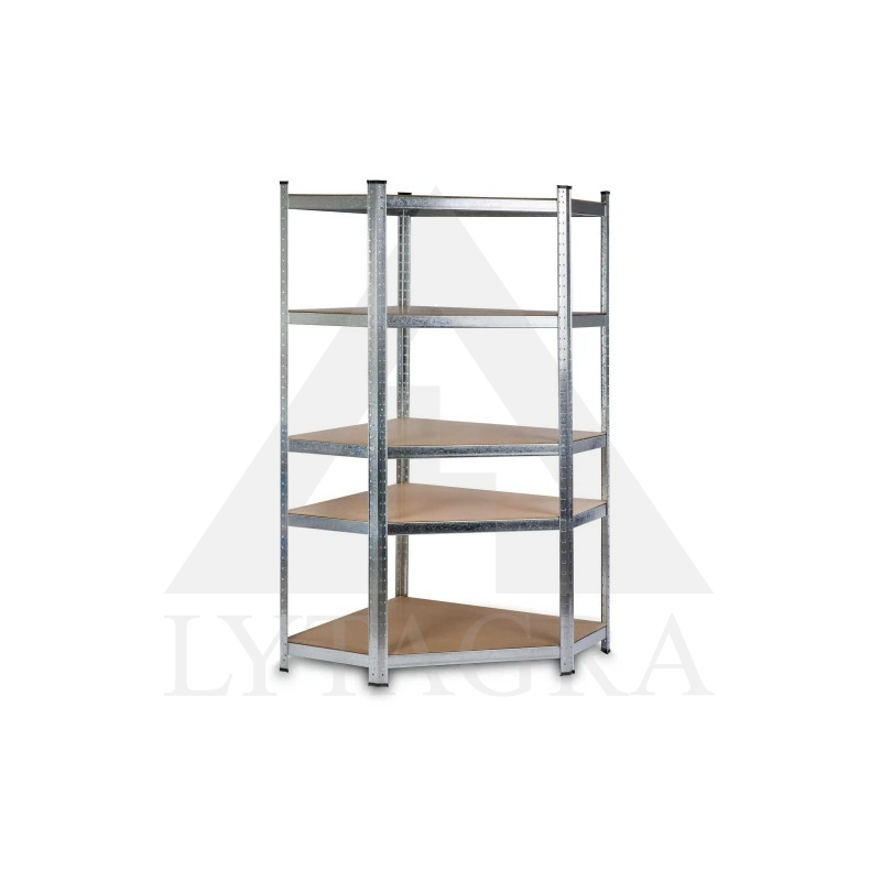 Kampinė sandėliavimo lentyna 4817 (5 Lentynų) 175/875kg 180x90x40cm