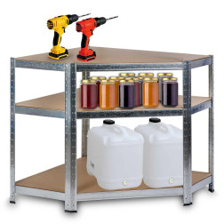 Kampinė sandėliavimo lentyna 4817 (5 Lentynų) 175/875kg 180x90x40cm