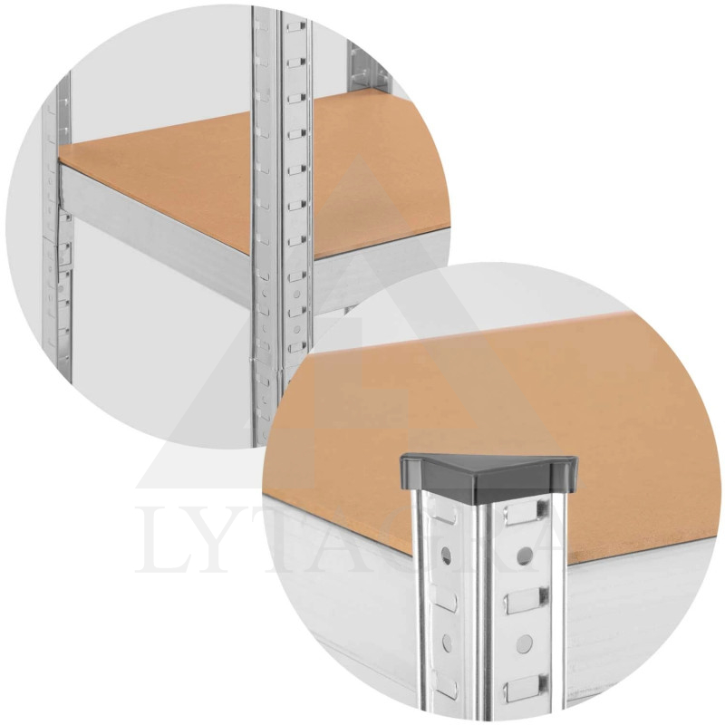 Sandėliavimo lentyna 4819 (5 Lentynų) 100/500kg 180x40x40cm