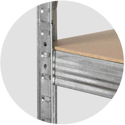 Sandėliavimo lentyna 4849 (5 Lentynų) 175/875kg 180x100x50cm