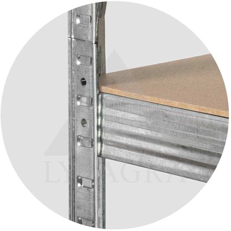 Sandėliavimo lentyna 4849 (5 Lentynų) 175/875kg 180x100x50cm