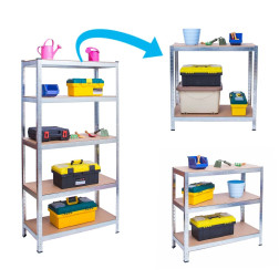 Sandėliavimo lentyna 4849 (5 Lentynų) 175/875kg 180x100x50cm