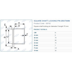 56742 FIKSAVIMO KAISTIS 8X70 MM 5vnt5vnt pakuote - 56742
