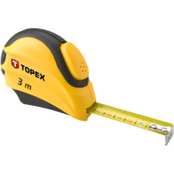 27C383 RULETĖ PLIENINĖ 3M/16MM TOPEX