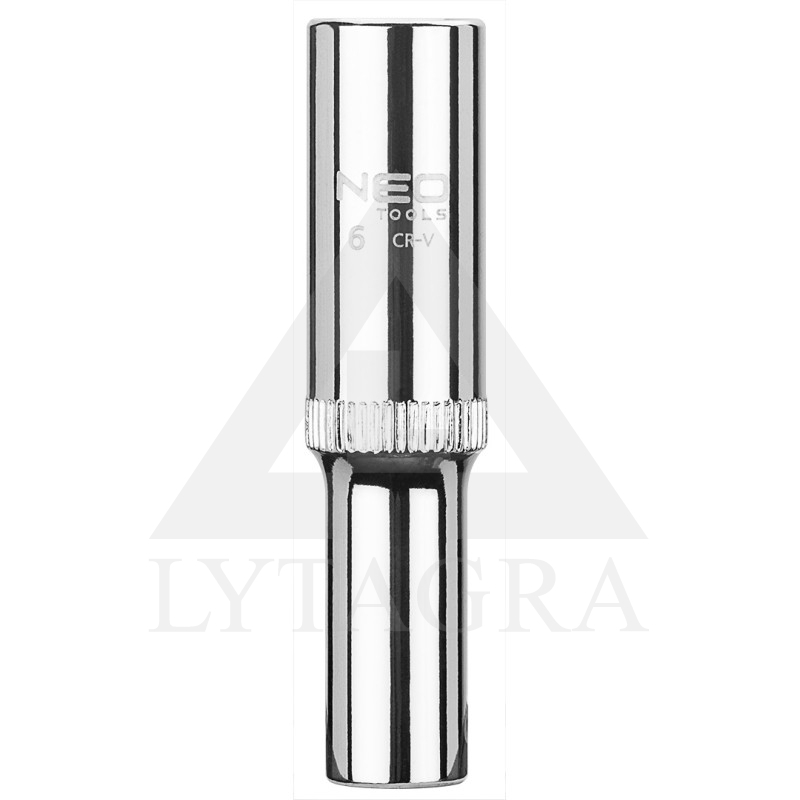 08-239 GALVUTĖ ŠEŠIAKAMPĖ 1/4" 6MM ILGA NEO