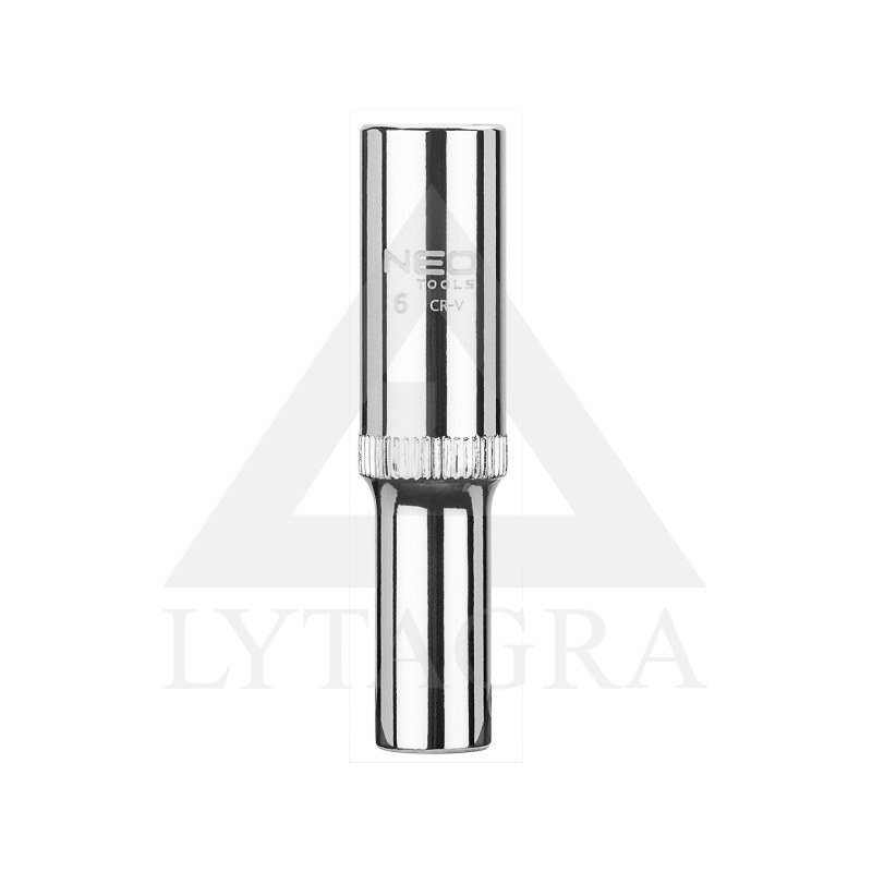 08-239 GALVUTĖ ŠEŠIAKAMPĖ 1/4" 6MM ILGA NEO